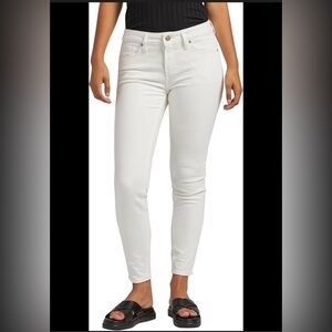 Rock & Republic White Distressed Skinny Jeans